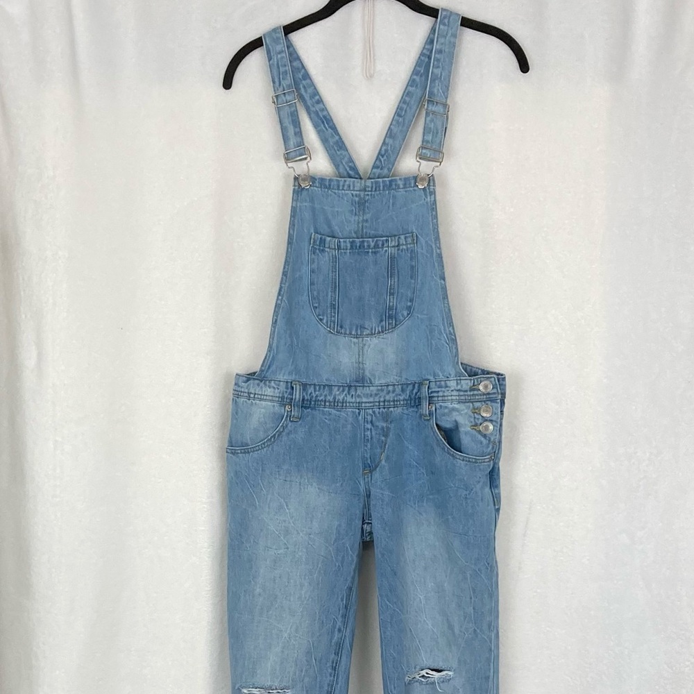 Blank Paige Women’s Distressed Denim Overalls sz Small - Picture 15 of 15